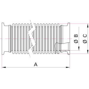 ISO-KF connection kits - Dimensions