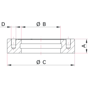 CF Weld-On Flange - Dimensions