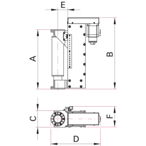 Z-Achsen Präzisionsmanipulator motorisiert - Maßbild