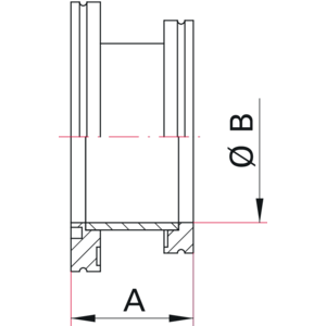 ISO-K Reducer, Straight - Dimensions