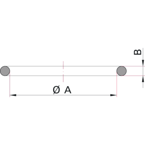 COF Elastomerdichtung - Maßbild