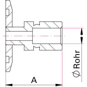 ISO-KF to Swagelok® Adapter - Dimensions