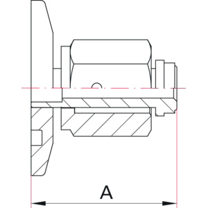 ISO-KF VCR Adapter, Female - Dimensions