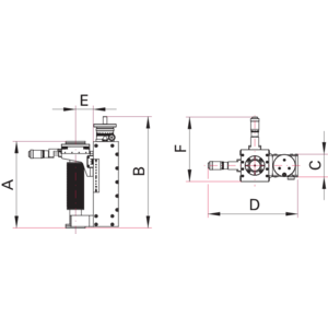 XYZ-Axis Precision Manipulator - Dimensions