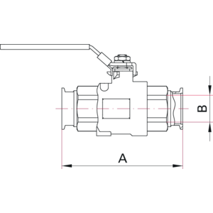 Ball valves, manual - Dimensions