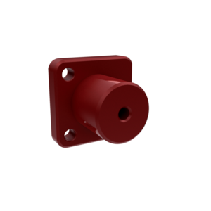 Chamber Feet KBH, Aluminum, red anodized