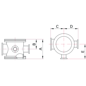 ISO-K Messkreuz - Maßbild