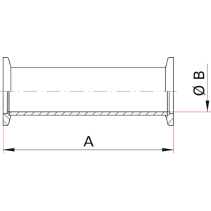 ISO-KF Full Nipple - Dimensions