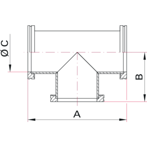 ISO-K Tee - Dimensions