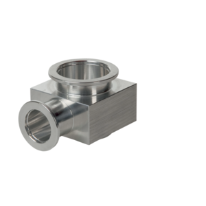 Reducer elbow, DN 25 ISO-KF, DN 25-16 ISO-KF, aluminum EN AW 2011 RoHS-compliant