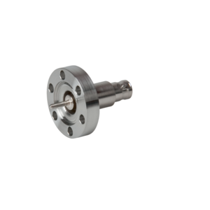 Coaxial feedthrough, flanged, SHV-5, grounded shield