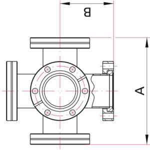 CF 6-Way Cross - Dimensions