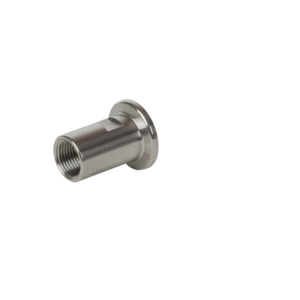 Screw-on flange with FKM seal, female, stainless steel 1.4301/304