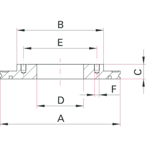 ISO-K / ISO-F Adapter Flange - Dimensions