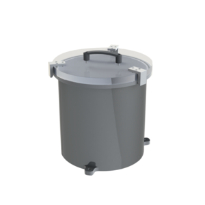 Medium vacuum chamber, vertical, KVG