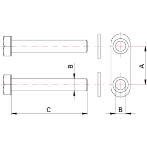 CF Plate Nut Sets - Dimensions