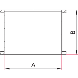 Modularvakuumkammer, Verlängerung - Maßbild