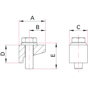 ISO-KF Claw Clamp - Dimensions