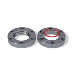 Welding flange, rotatable, with metric thread, stainless steel 304L