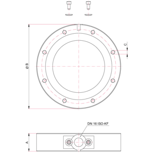 ISO-F Measurement Flange - Dimensions